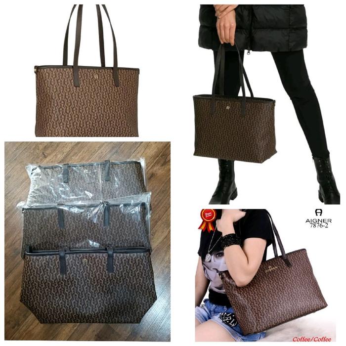 Tas *Aigner Tote Sign Brown