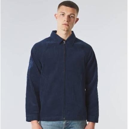 PRETTY GREEN Corduroy Overshirt Navy Navy