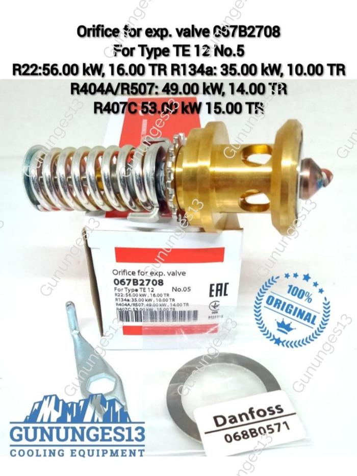 ORIFICE DANFOSS TE 12 NOMOR 5