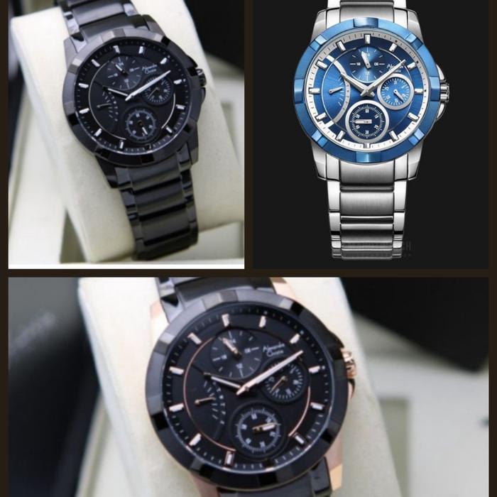 ALEXANDRE CHRISTIE AC2503 / AC 2503 BLUE STAINLESS STEEL MULTIFUNCTION