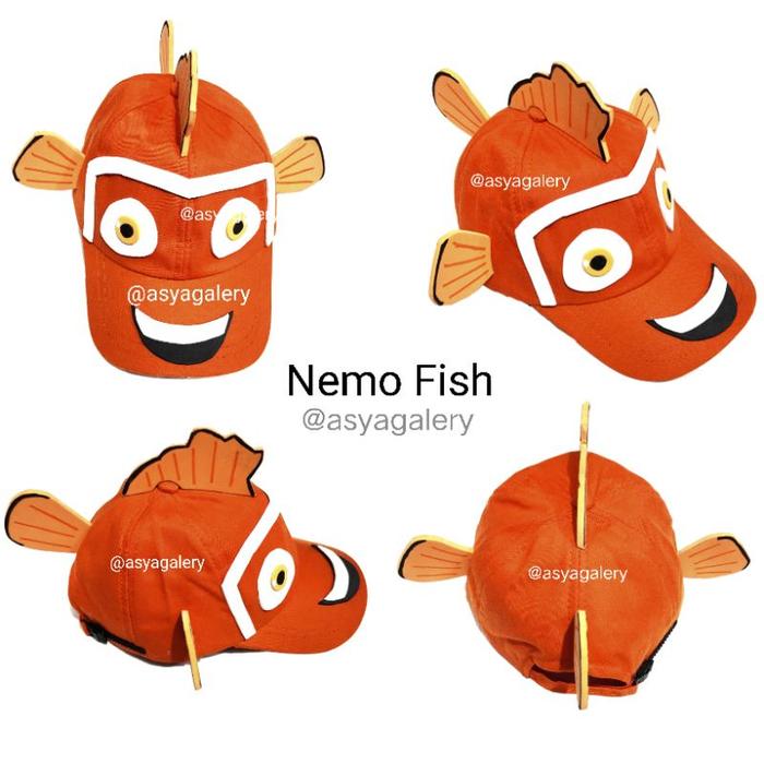 Topi Anak Nemo/Topi Model Ikan Nemo Anak