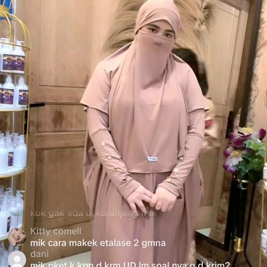 set hijab cadar bagus bngt