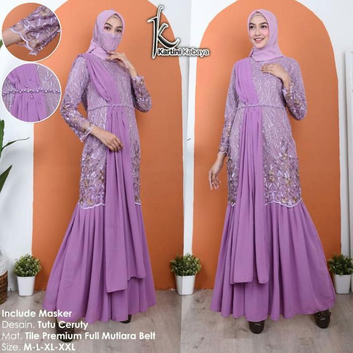 Gamis Duyung Selendang Mutiara/Gamis Terbaru/Gamis Pesta/Gamis Duyung/Gamis Tille/Gamis Brokat Tille