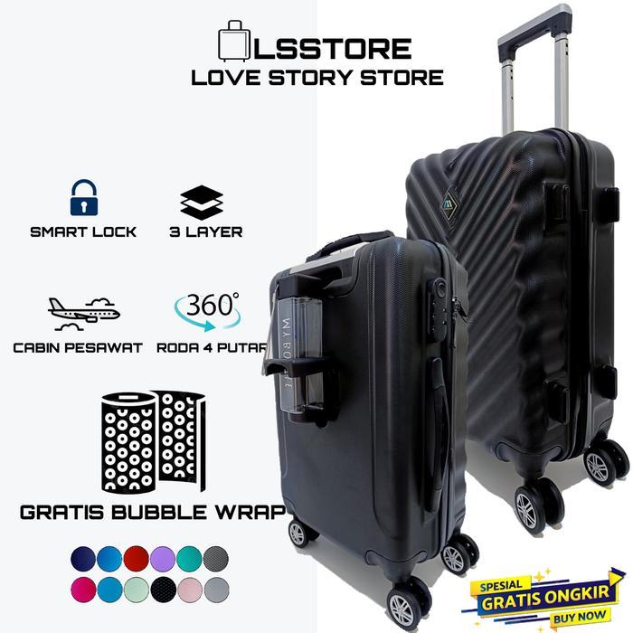 koper 20 inch koper fiber pria wanita  koper size kabin cabin koper murah