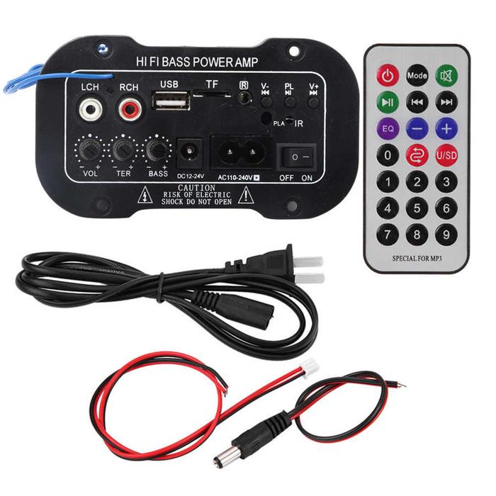 5 Inch Auto Car Digital Bluetooth Amplifier Hifi Bass High Power