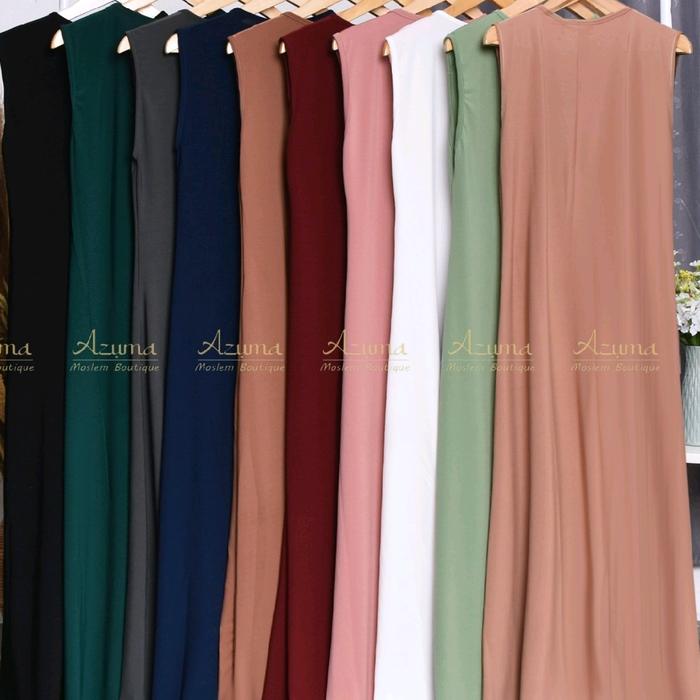 gamis/dres yukensi import korea premium Nyaman Muslim Panjang Kerah Kerah Mini Atasan Kancing