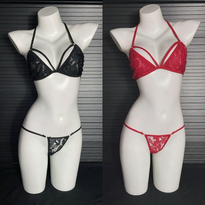 Lingerie Set Bra dan Celana Dalam Jumbo Bahan Nilon Elastis
