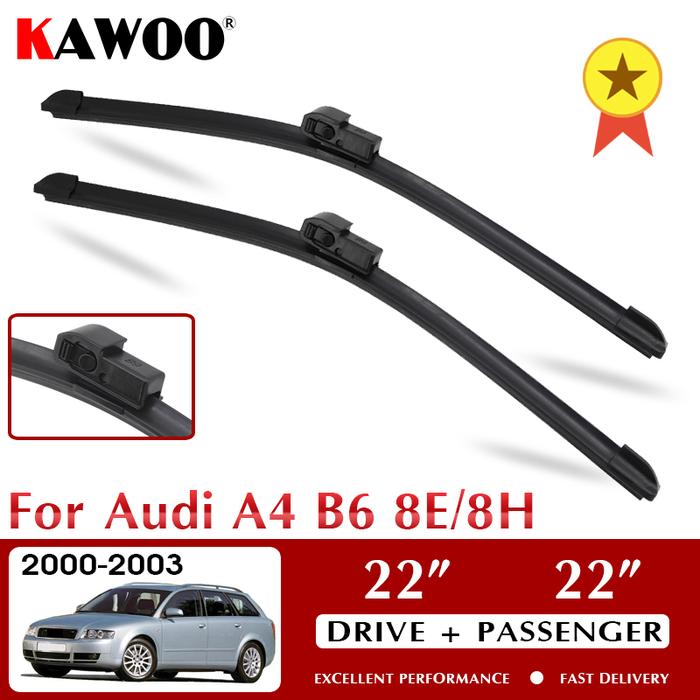 KAWOO Wiper Kaca Depan Mobil Wiper Blades untuk Audi A4 B6 8E/8H