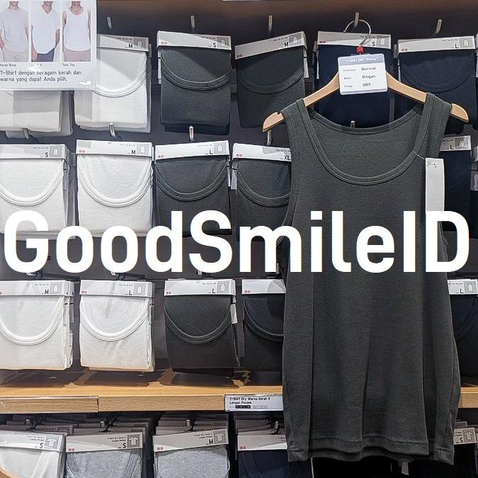 NEW Men Tank Top Rib Dry Pria Kaos Dalam Atasan Tanktop Dalaman Singlet Cowok JASTIP UNIQLO