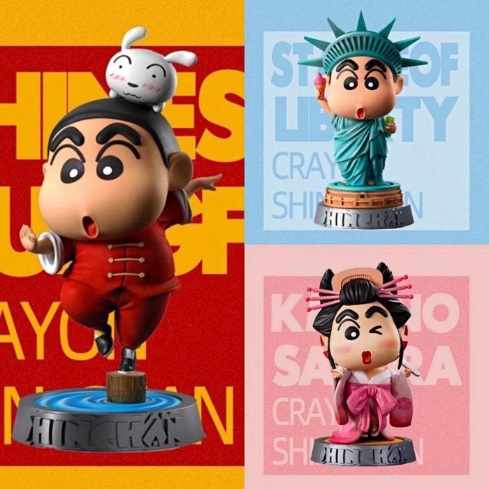Mainan Action Figure Model Anime Crayon Shin-chan Kabuki Shinchan