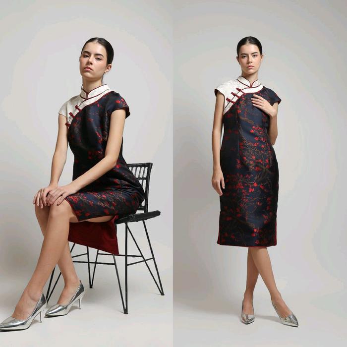 Dress Cheongsam | Baju Cheongsam | Dress Cheongsam | Dress Hijau | Dress Olive | Qipao | Cheongsam D