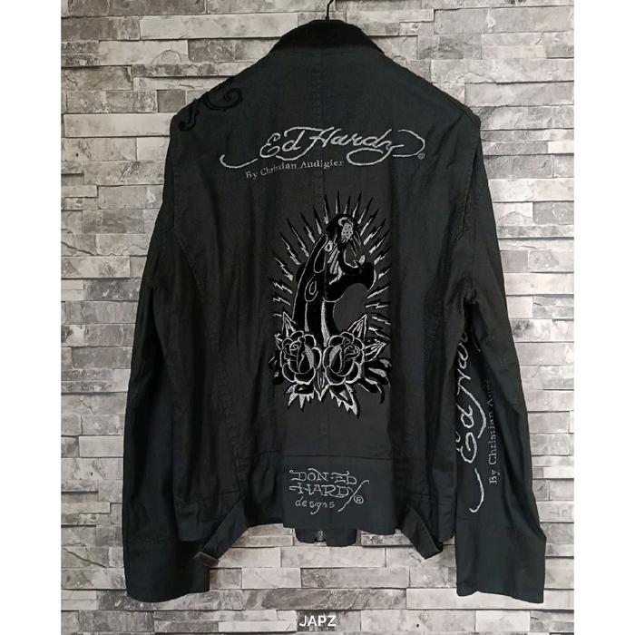 ( size xl / XXL ) rare ed hardy by christian audigier puma moto jacket