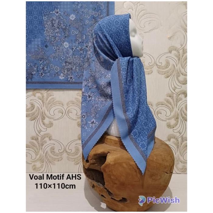 Biru Katalog | Voal Motif Jilbab Motif Blue Series/ Denim / Biru/ Tosca /Navy / Birel / Baby Blue Pa