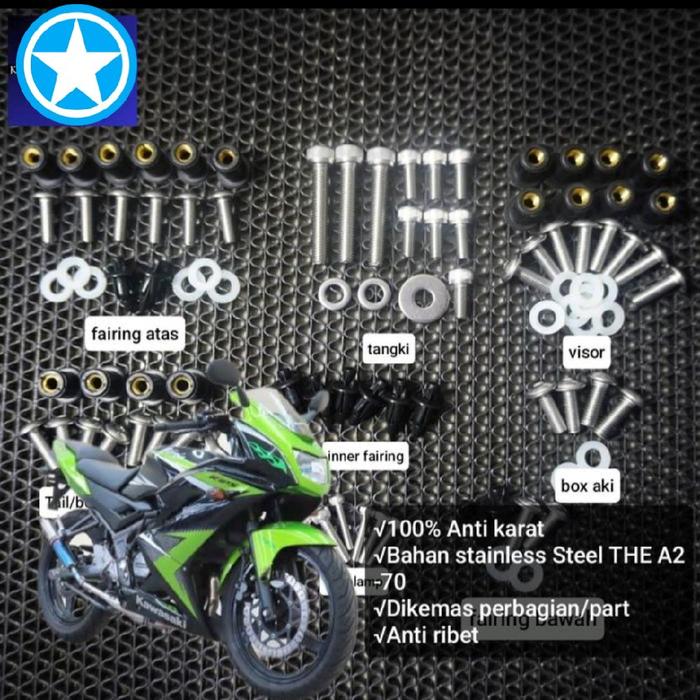 BAUT FAIRING KAWASAKI NINJA 150RR NEW STAINLESS STEEL 304