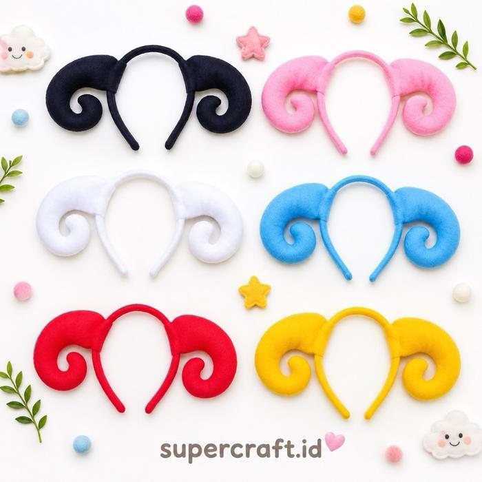 Bando Tanduk Domba Bando Karakter Tanduk Rusa Hewan Kambing