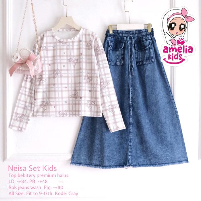 neisa set kids rok premium by amelia