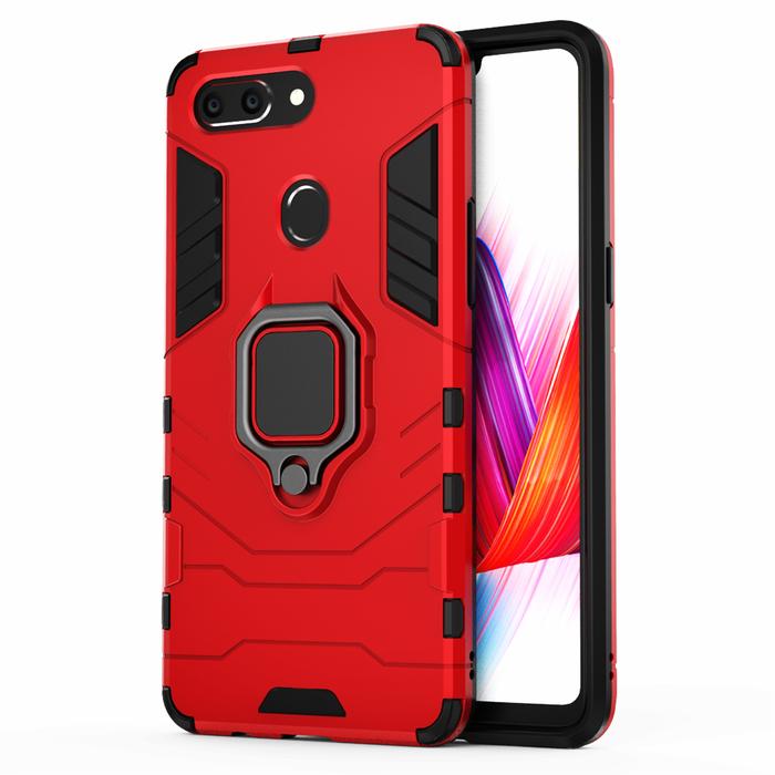 for OPPO R15 Case Magnetic Car Shockproof Ring Armor Phone Back Cover