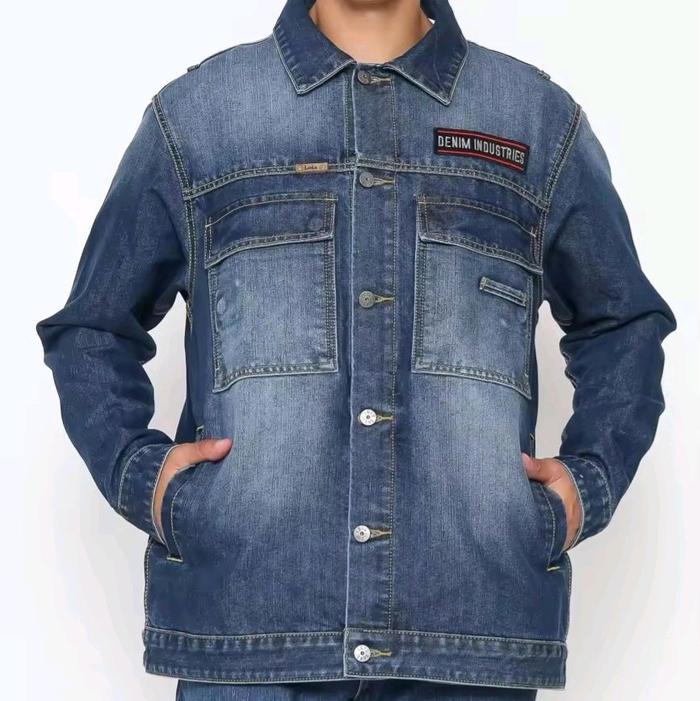 Jaket Denim Jeans Pria MJF188 Original Lois New Arrivals