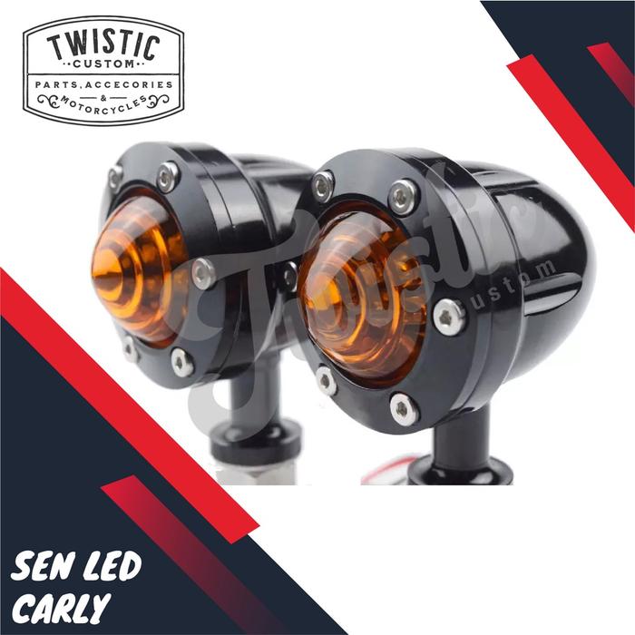 Lampu Sen Sein LED Carly Motor Benelli Harley Chopper Bobber Custom