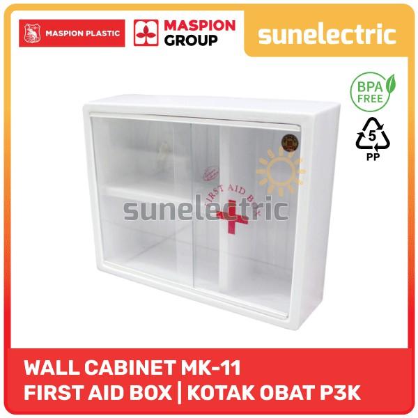 Maspion Kotak Obat MK11 / MK 11 - Kotak P3K Dinding First Aid Box 3 Susun Tempat Penyimpanan Obat Da