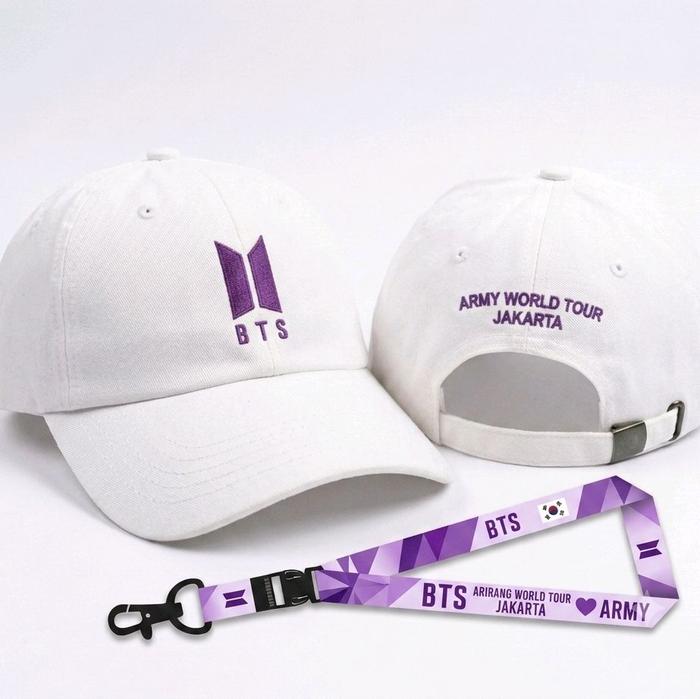 BTS ARIRANG Topi Army World Tour Jakarta Free Lanyard