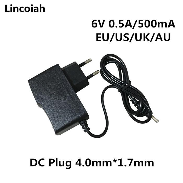 DC 6V Universal Switch Power Supply Adapter Charger 500MA for Omron