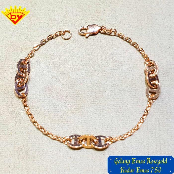 Gelang Rantai Emas Kadar Emas 750