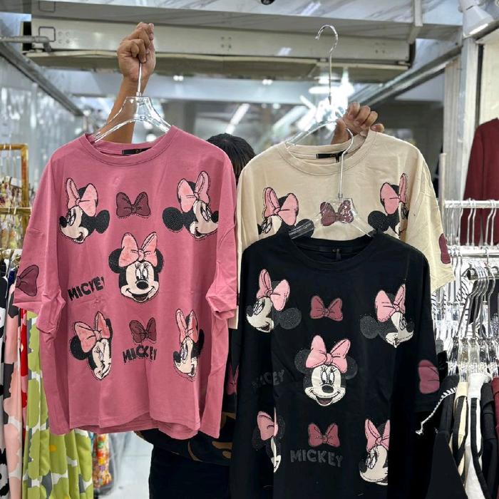 libuzarfasion atasan kaos Mickey lea