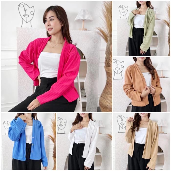 CARDIGAN AKEMI KNIT HORNET - OUTER WANITA KNIT HORNET