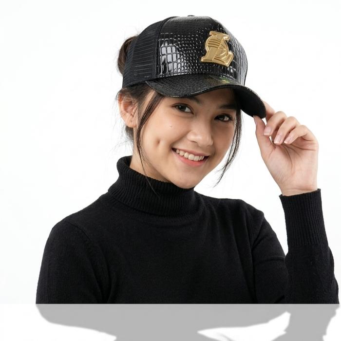 TOPI TRUCKER LAKERS PIN BESI KULIR CROCO PRIA / WANITA BASEBALL