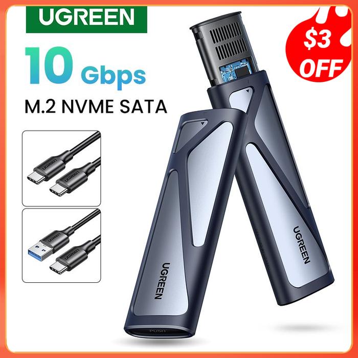 UGREEN M2 SSD Case NVME SATA Dual Protocol M.2 to USB Type C 3.1 SSD