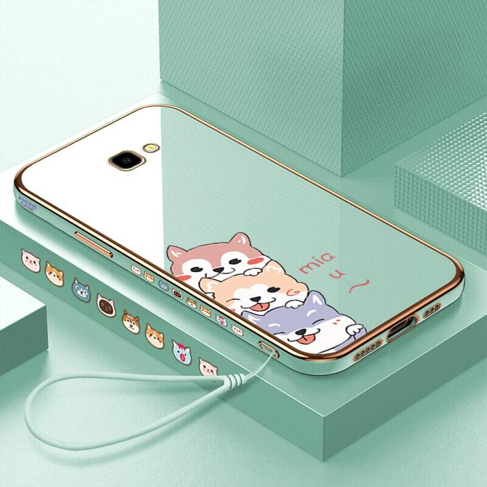 Hontinga Casing Ponsel untuk Samsung Galaxy J4 Plus, J4 + J4 Prime
