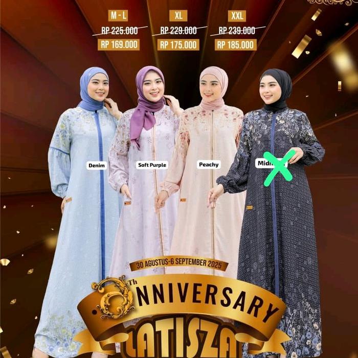 CELINDRA DRESS BY LATISZA OFFICIAL GAMIS DEWASA WANITA