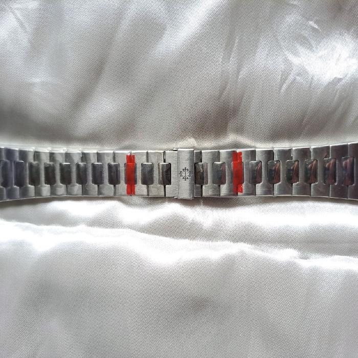STAINLESS STELL STRAP  ORIGINAL PATEK PHILIPPE NAUTILUS UKURAN 25MM WARNA SILVER