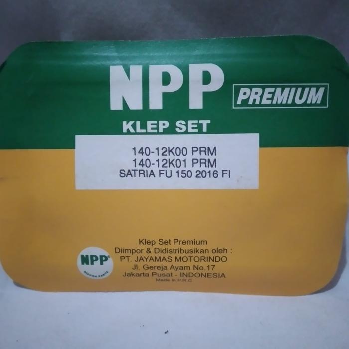 Klep Set Satria Fu 150 2016 Fi Npp Premium 100% Original