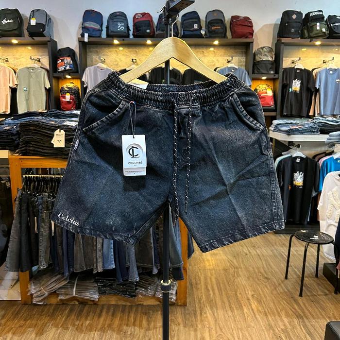 CELANA PENDEK JEANS CELCIUS KOLOR/BOARDSHORT JEANS COWOK TERBARU