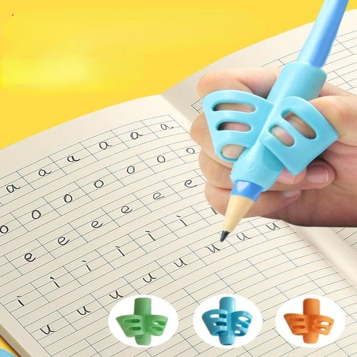 Eeghrerr Alat bantu tulis belajar menulis pencil 3 grip pensil bolpoin bolpen Anak Anak Murah-