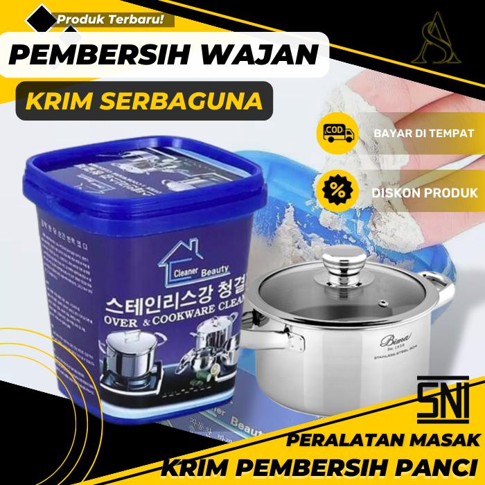 krim penggosok panci Pembersih kerak panci penggosok panci Abu gosok pembersih panci viral pembersih
