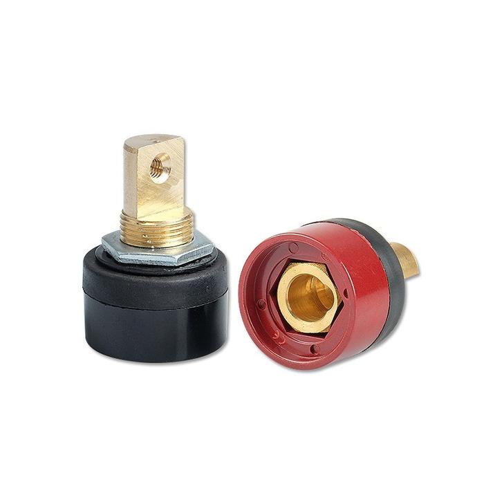 Konektor Kabel Las 38mm Female Connector Panel Untuk 10-25 Kabel Las