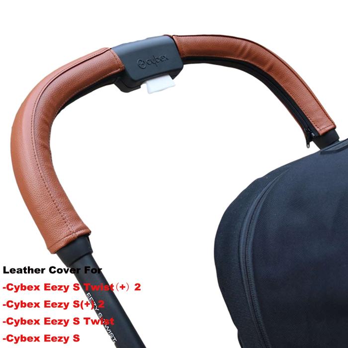 Leather Handle Cover Suitable For Cybex Eezy S Twist (+) 2/Eezy S 2