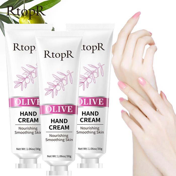 RtopR 3PCS New RtopR Olive Oil Serum Repair Hand Cream Nourishing