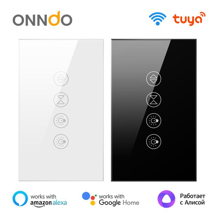 ONNDO Tuya WiFi Smart Life Saklar Lampu Tirai untuk Smart Home Roller