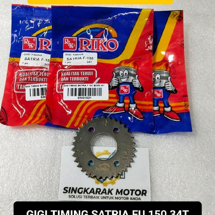 GIGI GEAR TIMING TEIMING SENTRIK 34T 34 T SUZUKI SATRIA FU 150 RIKO ORIGINAL