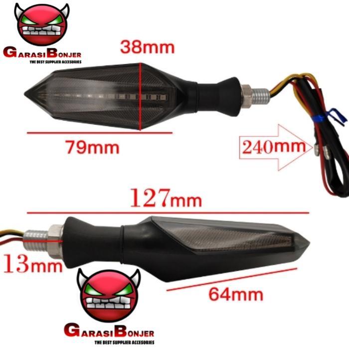 Lampu Sein Running LED Flowing CBR Vixion Verza CB CRF150 KLX