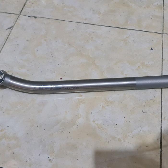 Seatpost Titanium 27.2 17.5derajat 400mm buat dean lynskey litespeed van nicolas dll TAD178
