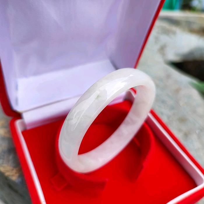 gelang bangle jadeite, gelang batu giok ice jade, jadeite jade, giok putih, Bracelets, giok aceh,  s
