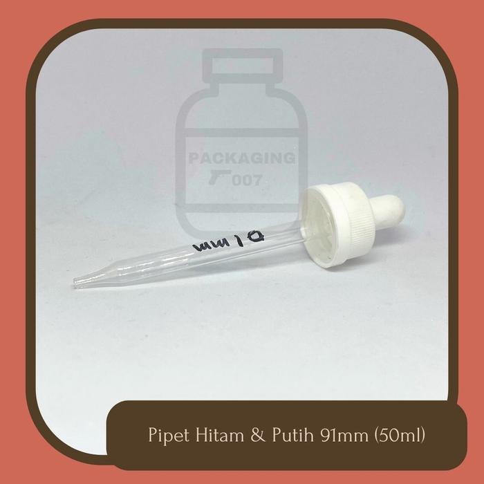 Pipet Kaca Segel / Pipet Serum / Tutup Botol Pipet 91mm (60ml)/ Pipet/ Pipet Essential Oil/ Pipet Ob