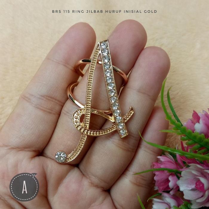 RING HIJAB HURUF //RING INISIAL //Bros HIJAB Abjad