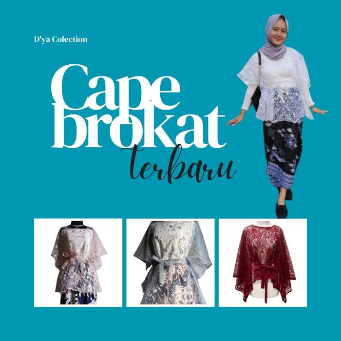 atasan wanita/cape brokat/outer brokat kondangan/outer tule brokat Nyaman