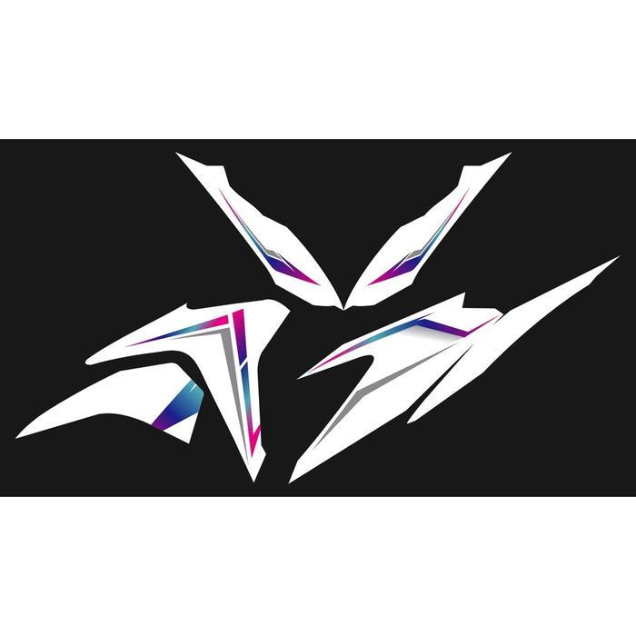 STRIPING TRANSPARAN VARIO 125 OLD 2012-2013-2014 RAINBOW SIMPLE OSEAN